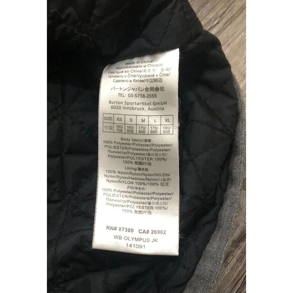 Burton Olympus Jacket Womens XS Gray Faux Fur Hooded Ski Snowboard - Picture 4 of 6